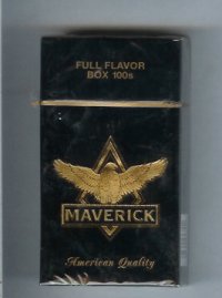 Maverick Full Flavor Box 100s black and gold cigarettes hard box
