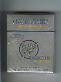 Gauloises Blondes 25s Filtre grey Cigarettes hard box