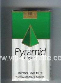 Pyramid Lights Menthol Filter 100s cigarettes soft box