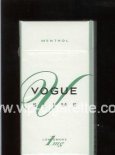 Vogue V Slims Menthol 100s cigarettes hard box
