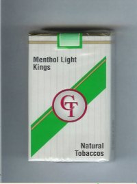 CT Menthol Light cigarettes natural tobaccos