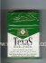 Texas International American Blend Menthol cigarettes hard box