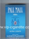 Pall Mall Ultra Lights 100s cigarettes hard box