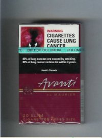 Avanti by du Maurier cigarettes