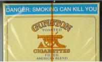 Gunston Toasted Cigarettes Filter American Blend yellow wide flat hard box