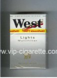 West 'R' Multifilter Lights American Blend cigarettes hard box