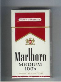 Marlboro Medium 100s cigarettes hard box