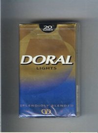 Doral Splendidly Blended Lights cigarettes soft box