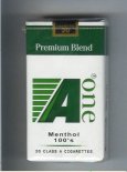 A One Menthol 100s green box cigarettes Premium Blend A One Menthol 100s green box cigarettes Premium Blend