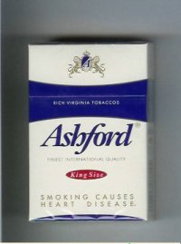 Ashford king size cigarettes
