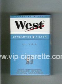 West 'R' Streamtec Filter Ultra American Blend cigarettes hard box
