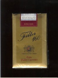 Filter 160 gold cigarettes soft box