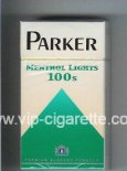 Parker Menthol Lights 100s cigarettes hard box Parker Menthol Lights 100s cigarettes hard box