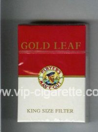 Player's Navy Cut Gold Leaf red and white cigarettes hard box