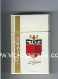 Viceroy Lights Deluxe Premium Filter Cigarettes hard box