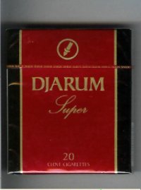 Djarum Super 90s cigarettes wide flat hard box Djarum Super 90s cigarettes wide flat hard box
