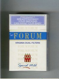 Forum Virginia Dual Filter Special Mild cigarettes hard box