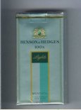 Benson Hedges Menthol Lights 100s cigarettes soft box