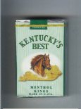Kentucky's Best Menthol Kings cigarettes soft box Kentucky's Best Menthol Kings cigarettes soft box