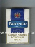 Partner Lights Smooth American Blend cigarettes hard box