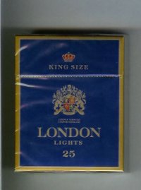 London Lights 25 King Size cigarettes hard box