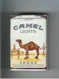 Camel Collectors Pack Texas Lights cigarettes soft box