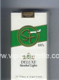 SF Deluxe Menthol Lights 100s cigarettes soft box