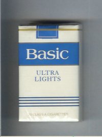 Basic Ultra Lights cigarettes soft box