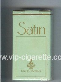 Satin Low Tar Menthol 100s cigarettes soft box