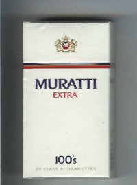 Muratti Extra 100s cigarettes hard box