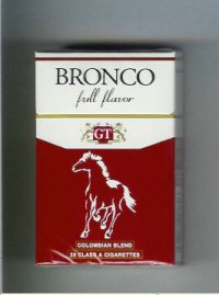 Bronco cigarettes Colombian Blend Full Flavor Colombia