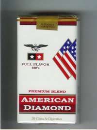 American Diamond 100s Full cigarettes Flavor Premium Blend