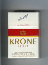 Krone Leicht cigarettes hard box
