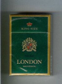London Menthol King Size cigarettes hard box