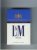 L&M Quality American Tobaccos Milds Charcoal Filter cigarettes hard box