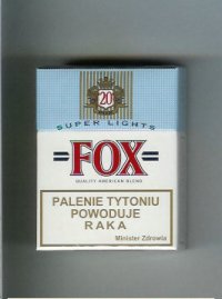 Fox Super Lights Quality American Blend cigarettes hard box