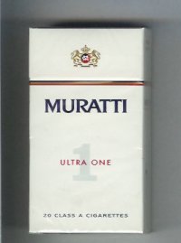Muratti 1 Ultra One 100s cigarettes hard box