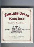 English Ovals Selected Mild Blend King Size cigarettes wide flat hard box