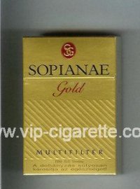 Sopianae Gold Multifilter cigarettes hard box