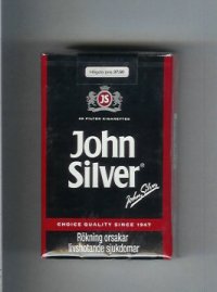 John Silver black cigarettes soft box