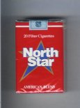 North Star American Blend red 20 Filter cigarettes soft box