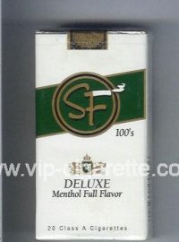 SF Deluxe Menthol Full Flavor 100s cigarettes soft box