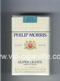 Philip Morris Super Lights American Blend cigarettes soft box