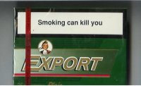 Export Macdonald 25s cigarettes Plain green wide flat hard box