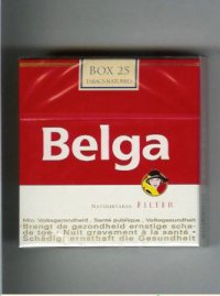 Belga Filter cigarettes red white box 25