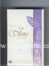 Prestige Slims Maxima 100s cigarettes hard box