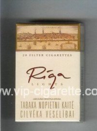 Riga Lights cigarettes hard box