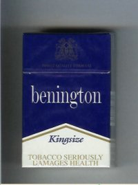 Benington blue cigarettes kingsize