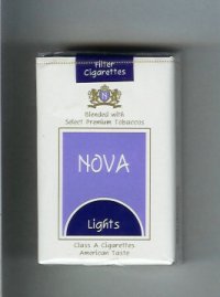 Nova Lights cigarettes soft box