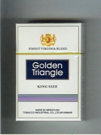 Golden Triangle Finest Virginia Blend King Size cigarettes hard box